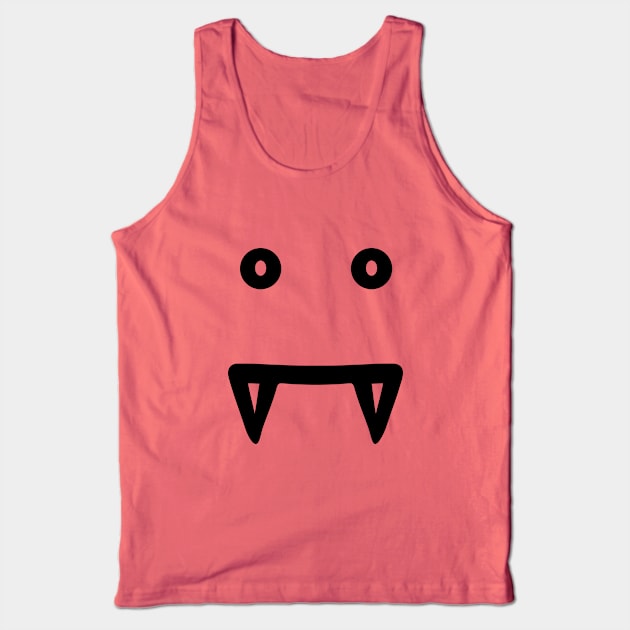 Monster Face - Vampire Tank Top by helengarvey